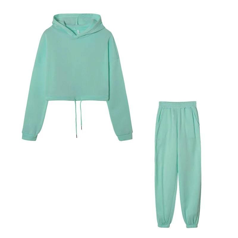 Long-sleeved Sports Casual Suit Waist Two-piece Set - Empire P.E