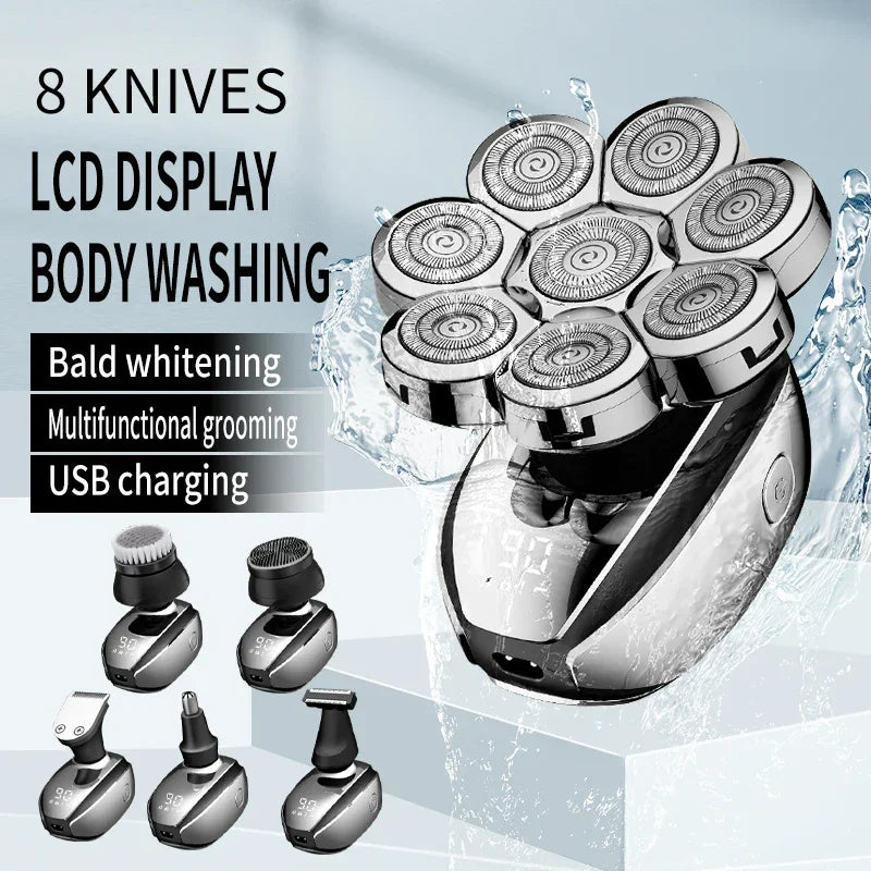 6In1 Electric Head Shaver For Bald Men 7 Blades - Empire P.E