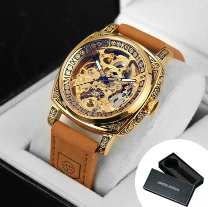 Royal Retro Skeleton Automatic Mechanical Watch
