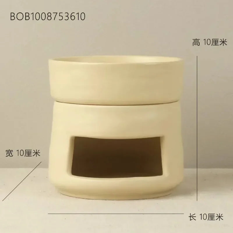Exquisite ceramic craftsmanship candle holder wax oil burner