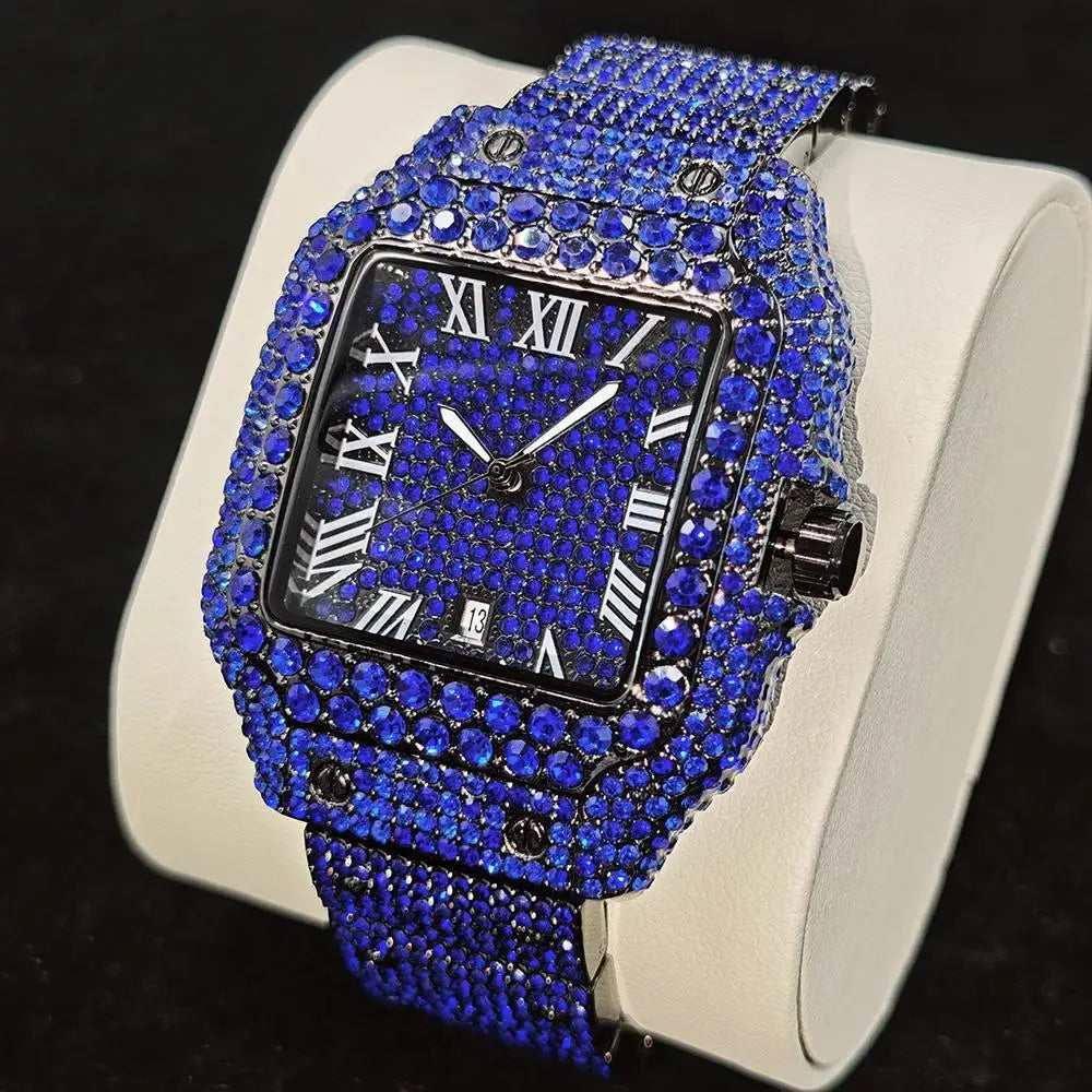 Green Diamond Watch For Men
