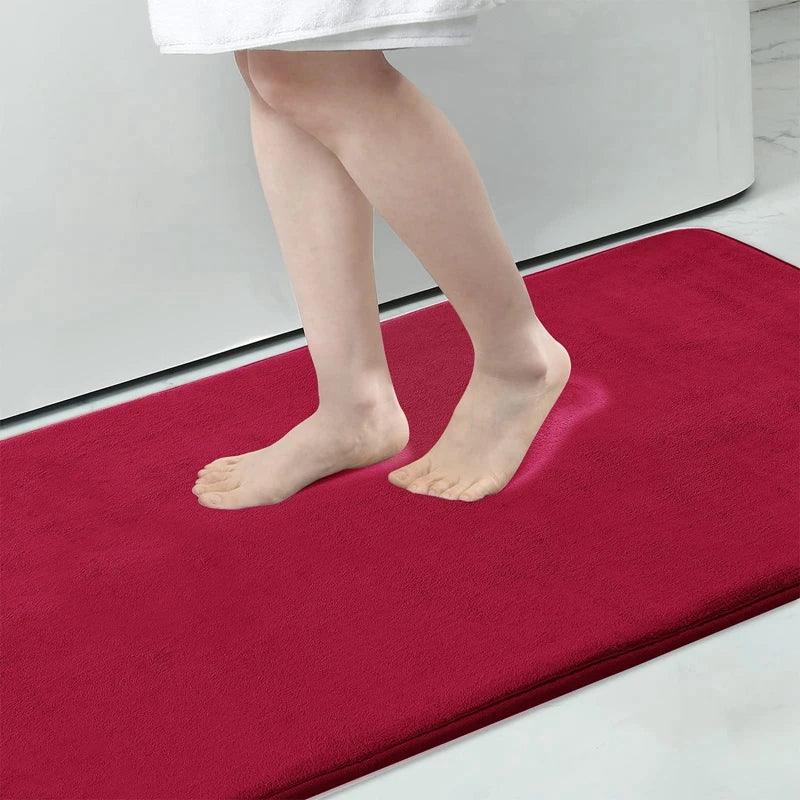 Homaxy Super Absorbent Bath Mat Memory Foam Carpet Non-Slip Toilet Bathroom Rug - Empire P.E