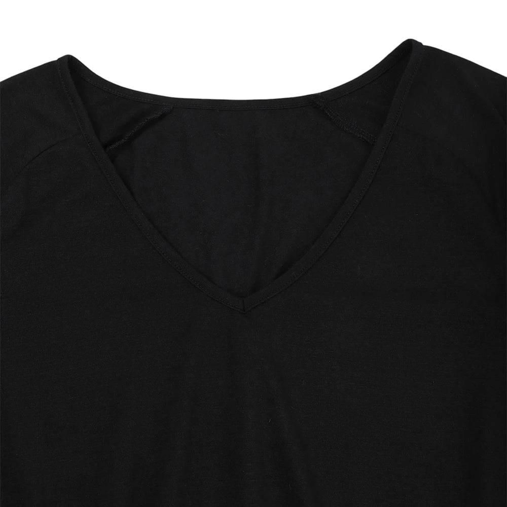 Summer Dresses for Women Plus Size Simple Short Sleeve A-Line Long Dress Female Large Size Party Dress 5XL 6XL - Empire P.E