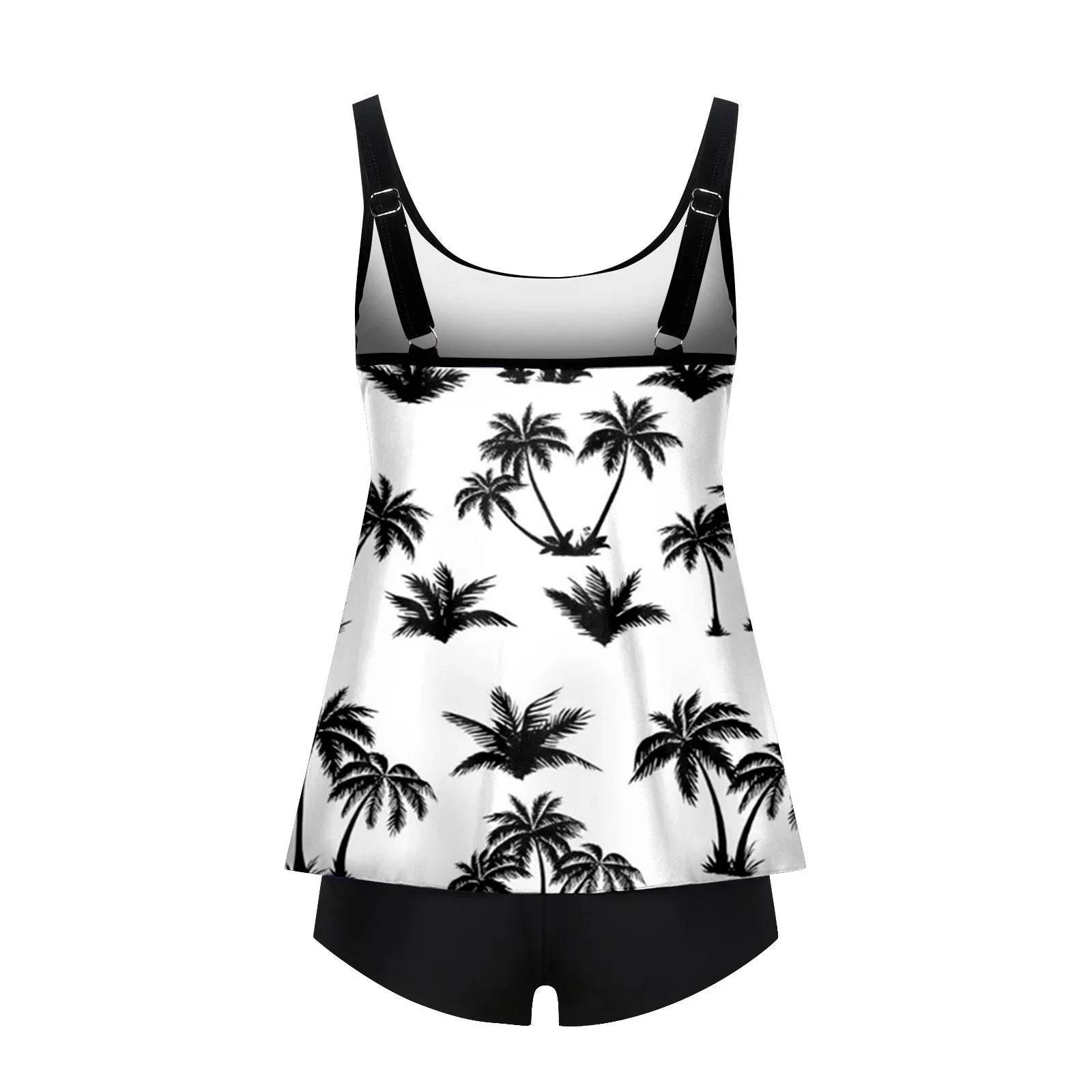 2024 Personality Popular Women's Swimsuit Sexy Printed Vest Shorts Swimsuit Two-Piece Set Soft And Comfortable Swimwear - Empire P.E
