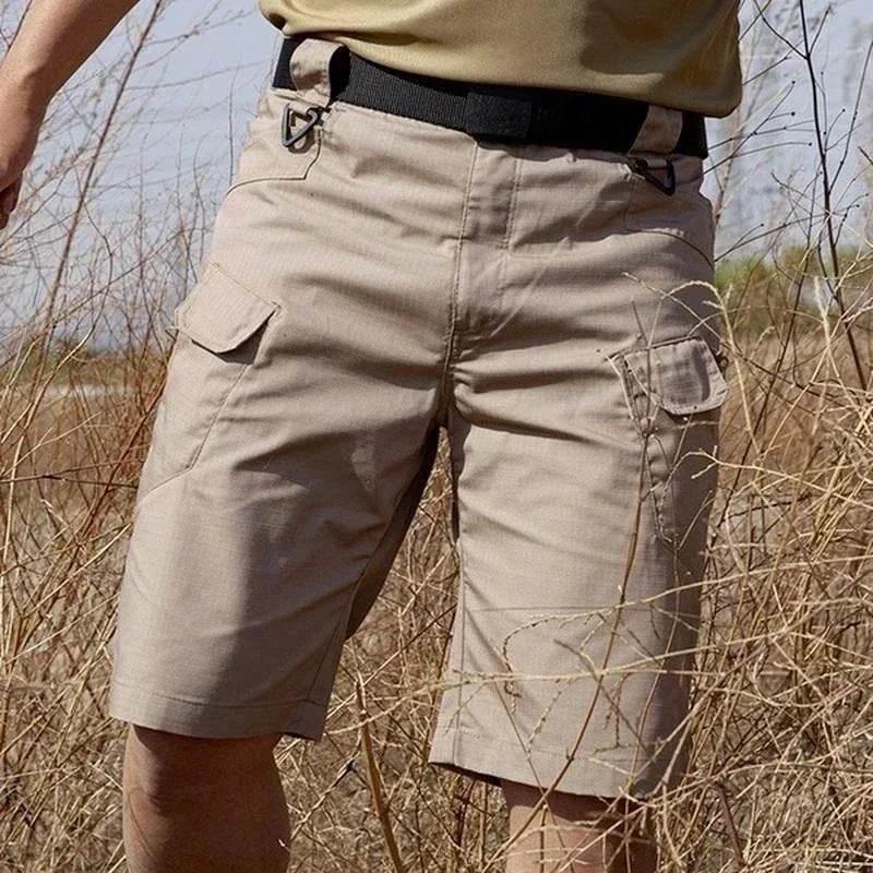 Including Belt Waterproof Quick Dry Multi-pocket Short Pants - Empire P.E