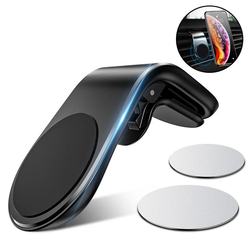 Magnetic L-Shape Car Phone Holder
