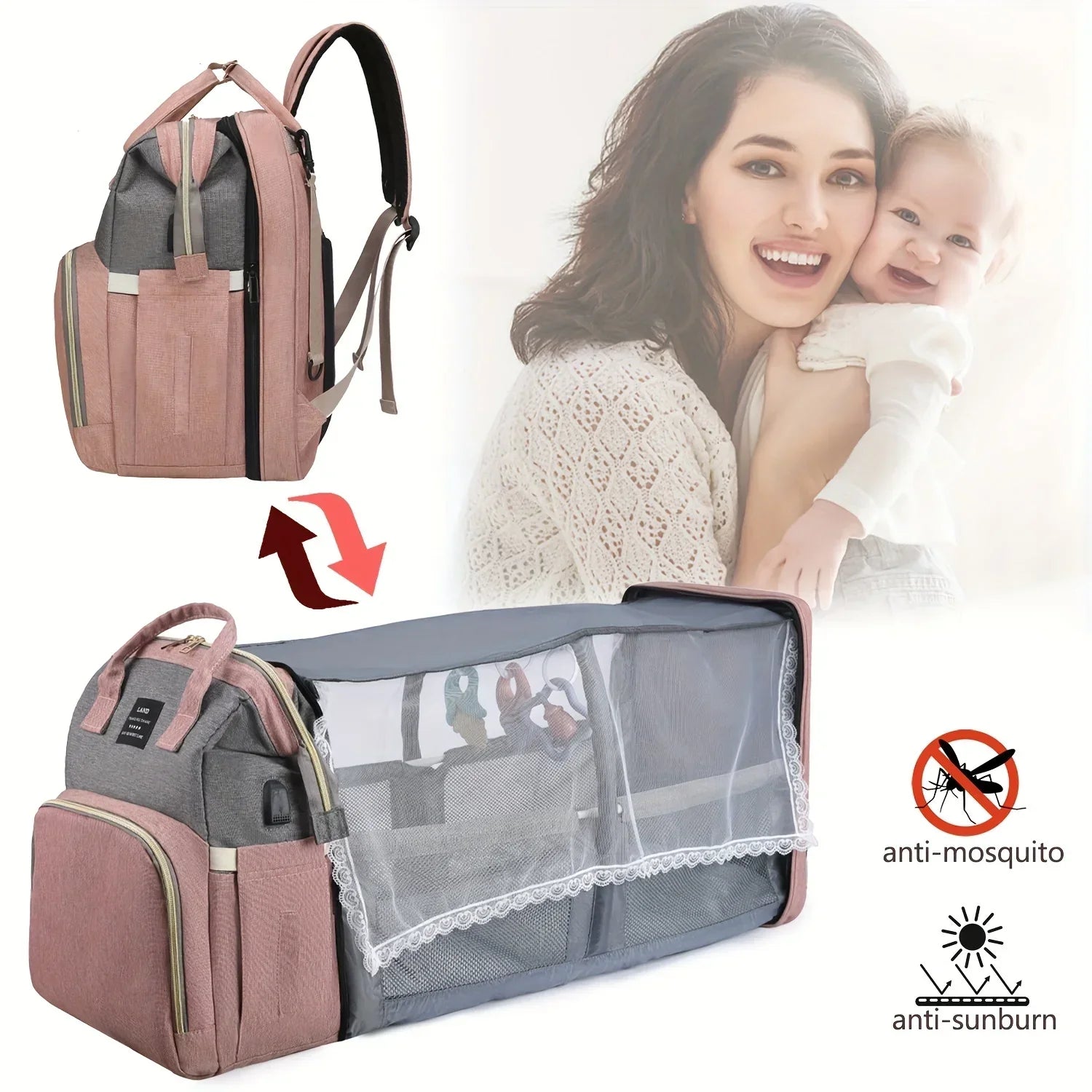 Mommy Bag Lightweight Portable Folding Crib Bed - Empire P.E