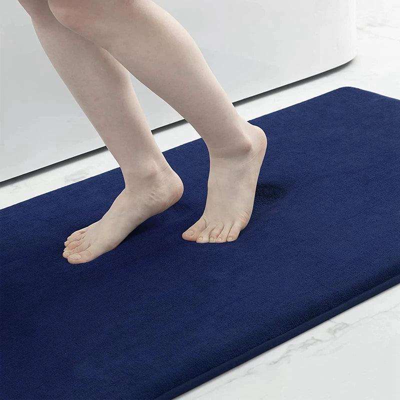 Homaxy Super Absorbent Bath Mat Memory Foam Carpet Non-Slip Toilet Bathroom Rug - Empire P.E