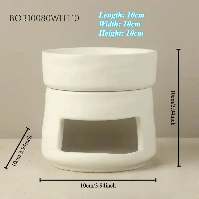 Exquisite ceramic craftsmanship candle holder wax oil burner