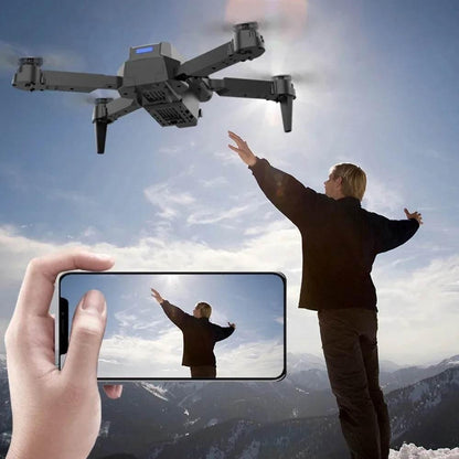 Professional Drone E88 4K Wide-Angle HD 1080P Camera WiFi FPV Height Hold Foldable RC Drone Quadrotor Helicopter Children's Toys - Empire P.E