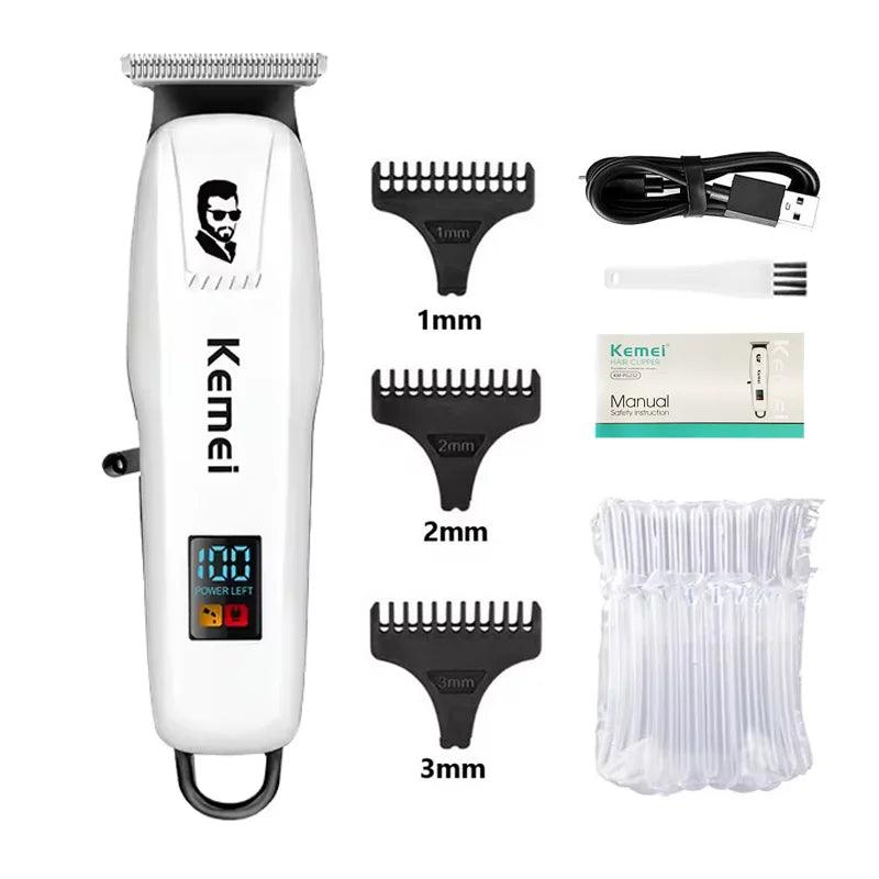 Kemei KM-PG809A KM-PG232 LCD USB Charging Hair Clipper Adjustable - Empire P.E