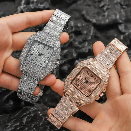 Classic Luxury Business Men's Steel Strap Square - Empire P.E