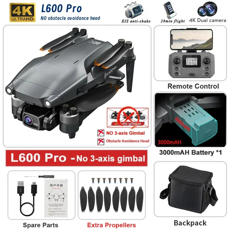 2025 New PRO MAX GPS Drone 4K Professional HD Dual Camera - Empire P.E