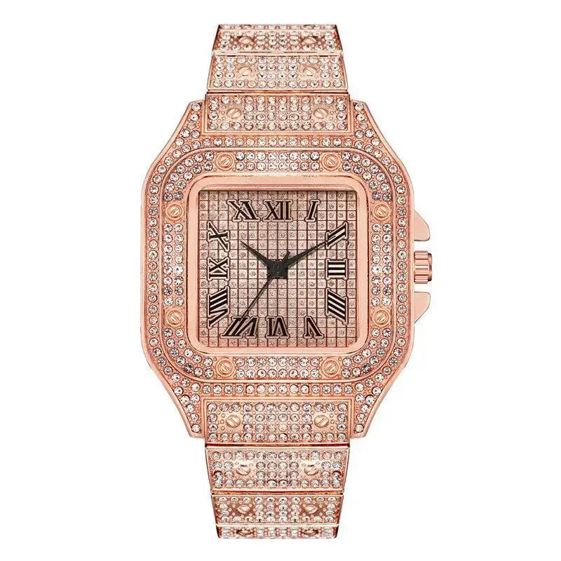 Luxury Diamond Rhinestone Gold Watches