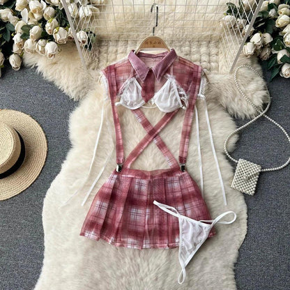 Hollow Out Cosplay Lingerie Lace Backless Jumpsuit - Empire P.E
