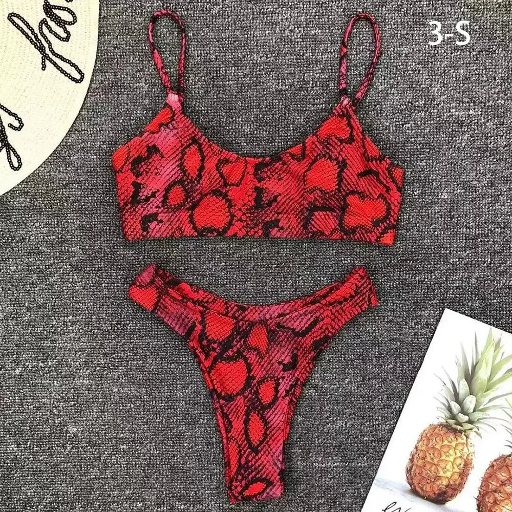 Vacation Low Waist Two Piece Sexy Bikini Set - Empire P.E