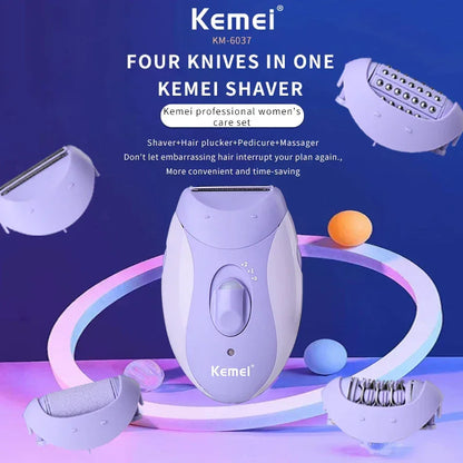 4in1 Women Epilator Electric Shaver Rechargeable - Empire P.E