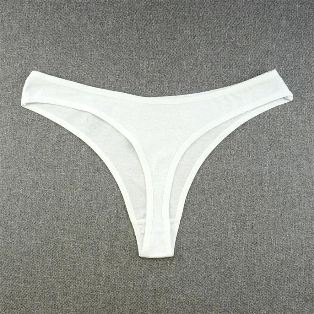 M-XXL Women Thong Panties Sexy Soft Cotton G-String - Empire P.E