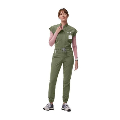 New Jumpsuits Medical Scrubs Uniform Short Sleeve