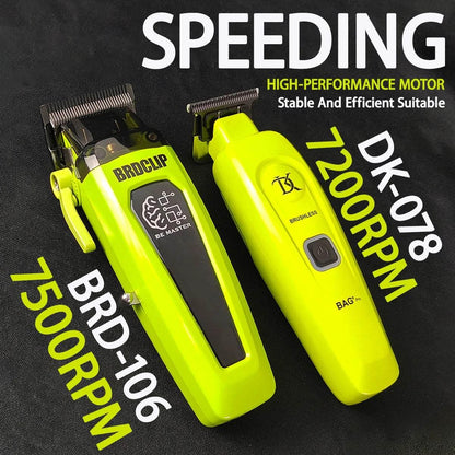 New Professional BRDCLIP BRD106 078 Hair Clipper 7500RPM 7200RPM Hair Salon Trimmer DLC Blade with Charging Base Barber for Men - Empire P.E