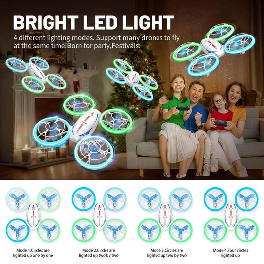 Mini RC Drone Helicopter with Auto Hover 360° Flights Headless Mode Altitude Hold RC Drone Quadcopter Toys for boys Gift - Empire P.E