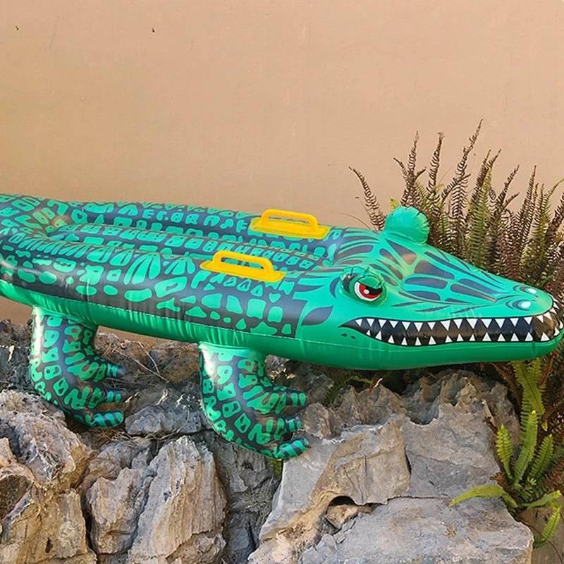 Inflatable Floating Row Children Adults Water Toys Crocodile Shape Simulation Inflatable Animal for Swimming Kids Pool - Empire P.E