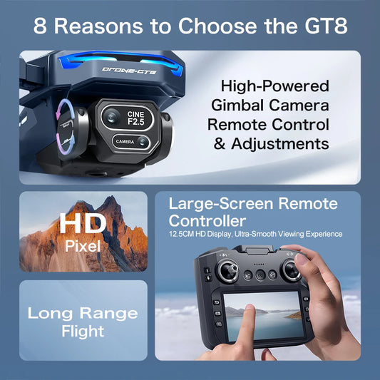 2025 NEW RC Drone 8K Professional HD Dual Camera - Empire P.E