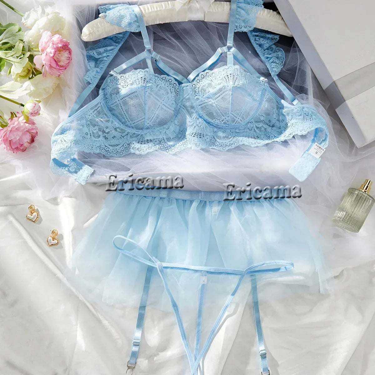 Lace Sexy Lingerie Transparent Underwear Sexy Bra Set - Empire P.E