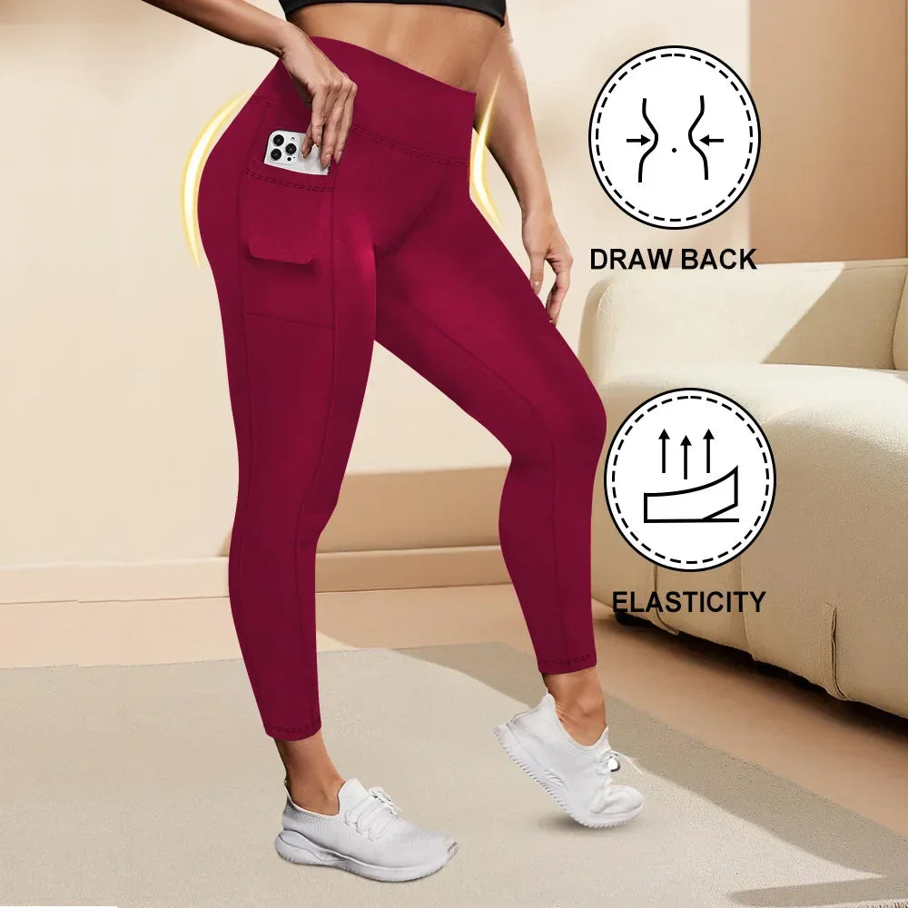 Women's High-Waisted Yoga Pants Plus Size - Empire P.E