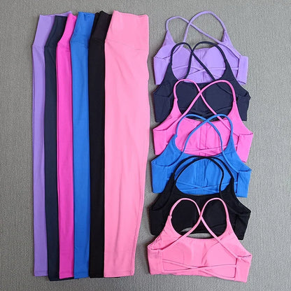 Yoga Clothes Set 2 Pcs Gym Tights Sports Set - Empire P.E