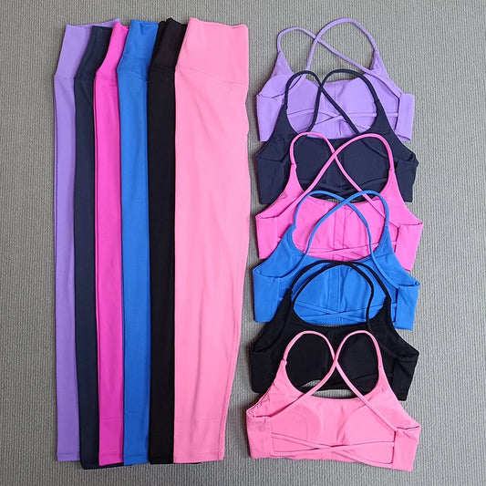 Yoga Clothes Set 2 Pcs Gym Tights Sports Set - Empire P.E