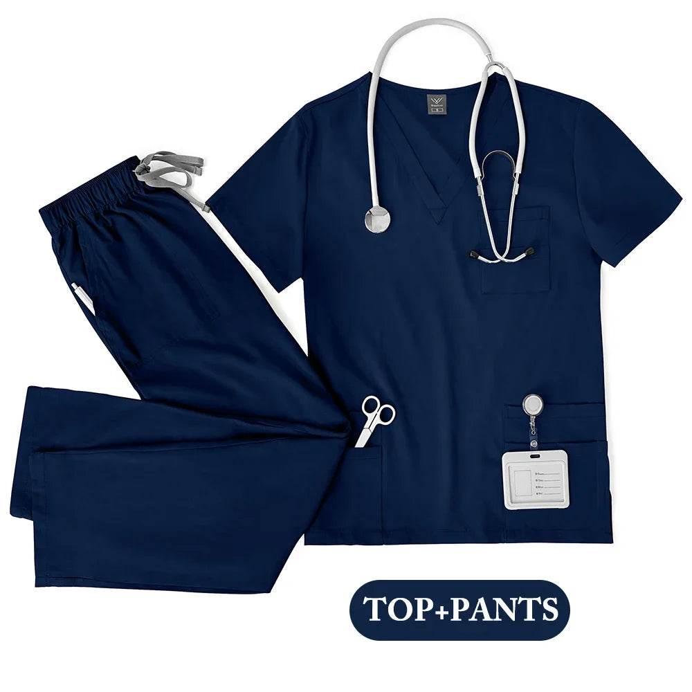 Hot Sale Nurse Scrubs Set Women Anti Wrinkle Washable Soft Hospital Uniform Medical Scrubs Women Scrubs Sets Medical Accessories - Empire P.E