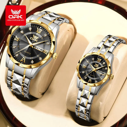 Couple Diamond Gold Watch - Empire P.E