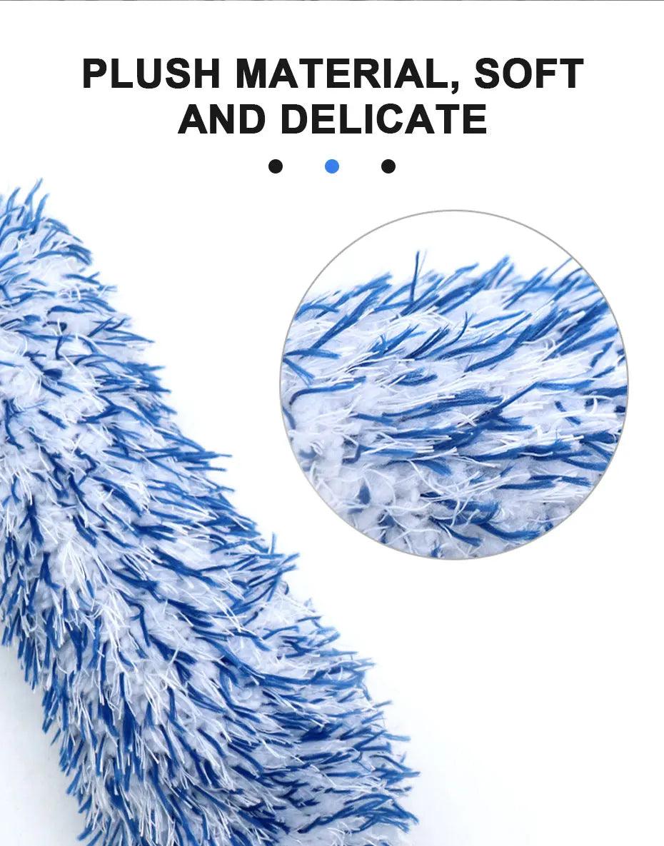 SEAMETAL Car Wheel Tire Rim Cleaning Brush Portable Plush Car Wheel Hub Brush Washing Tool Car Detailing Care Dust Removal Brush - Empire P.E