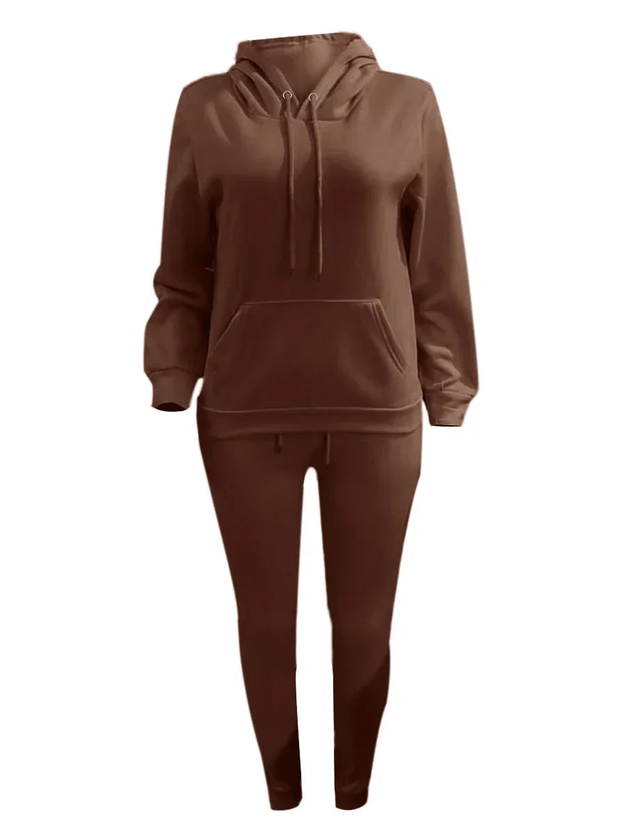 LW Plus Size women's matching tracksuit set Drawstring Tracksuit Set - Empire P.E