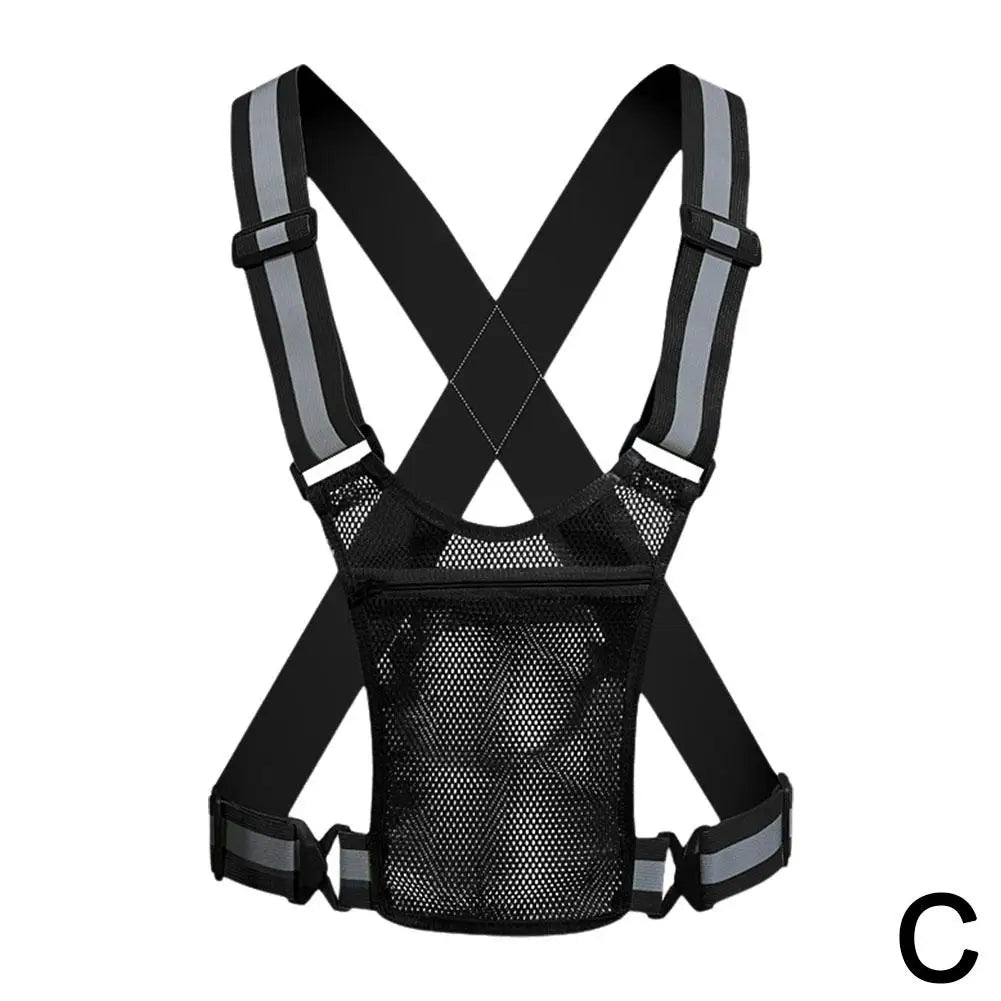 Reflective Safety Vests Lightweight Adjustable Elastic Vest