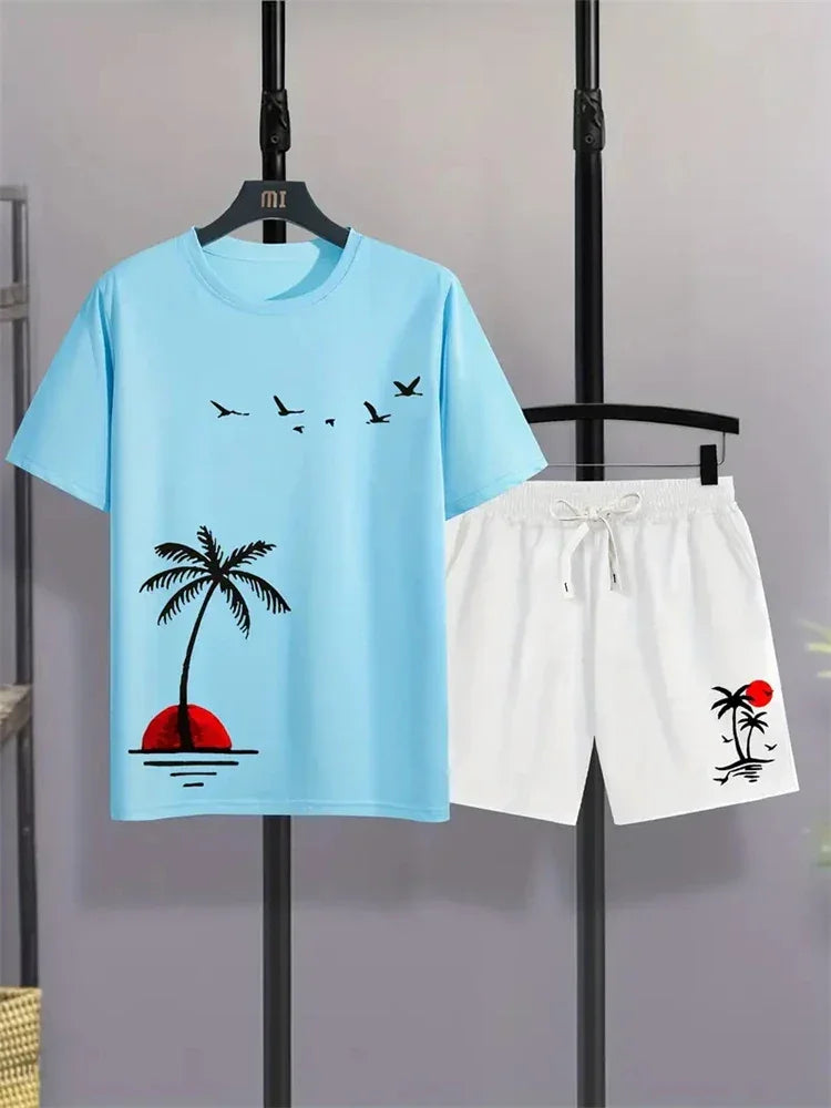 Summer Men's Suit Sportswear Fashion Casual Short Sleeve - Empire P.E