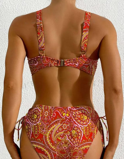 2025 Drawstring Bikinis Strappy Swimsuit Women