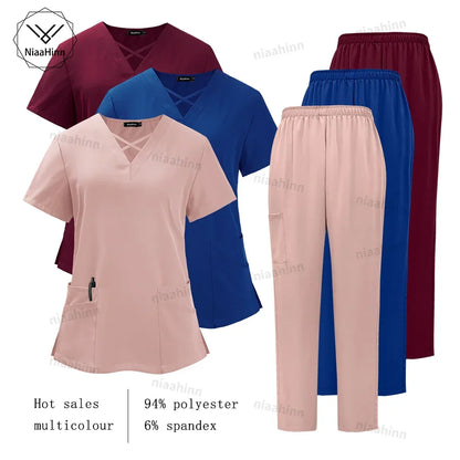 Medical Scrub Uniform Set