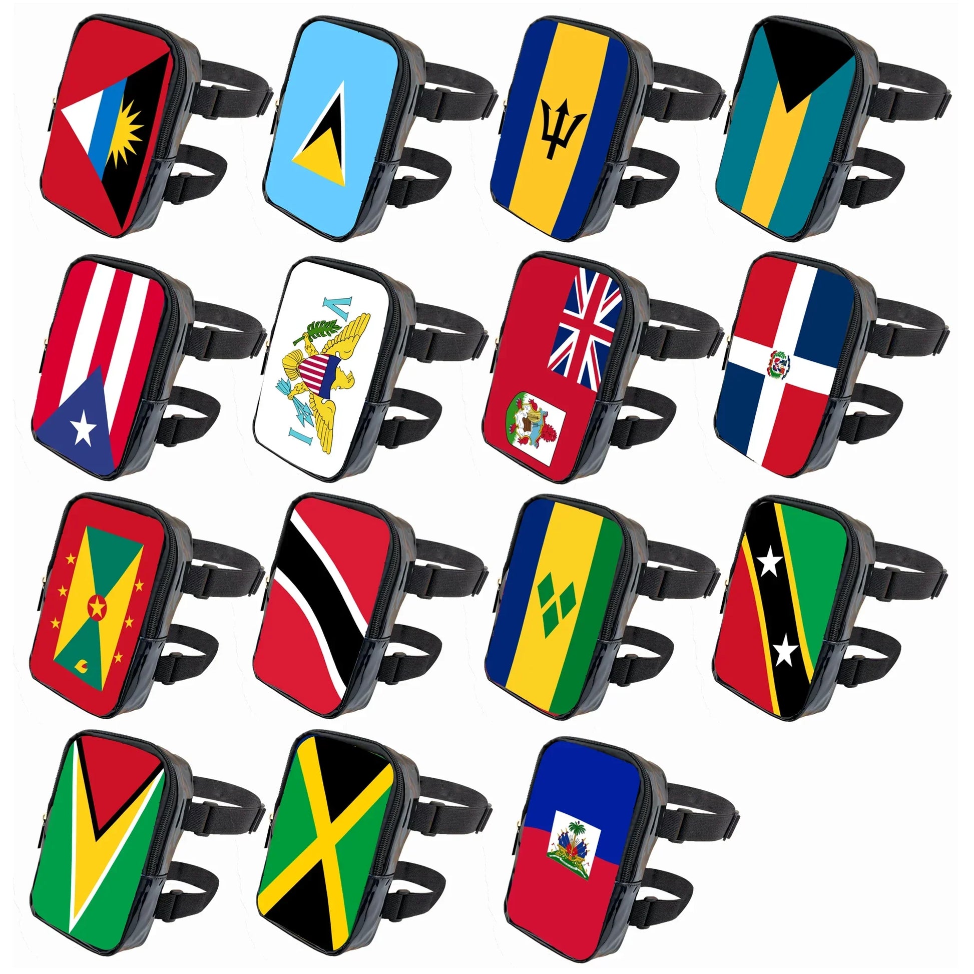 2025 Carnival Leg Bag With Countries Flags for Women Adjustable - Empire P.E