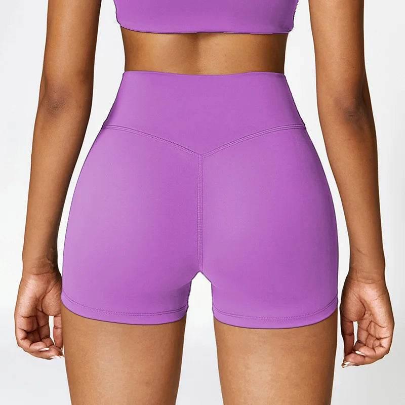 Women's sports Yoga shorts High waist hip lift fitness running cycling quick dry Breathable Yoga women's 3 points yoga shorts - Empire P.E