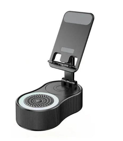 New Cell Phone Holder Stand With LDE Light Bluetooth Speaker Adjustable Tablet Bracket Support Portable Wireless Loudspeaker - Empire P.E