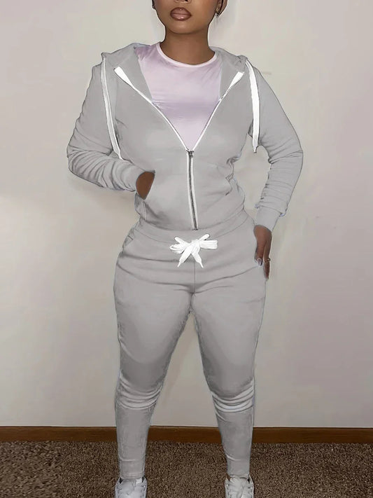 LW BASICS Kangaroo Pocket Pants Causal Drawstring