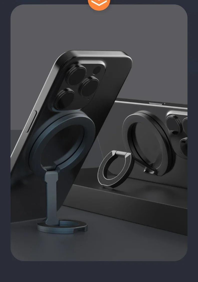 For MagSafe Double Sided Magnetic Phone Ring Holder Portable Folding Cellphones Stand Phone Accessories Support Bracket Grip Tok - Empire P.E