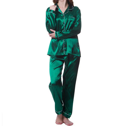 Women's Luxurious Satin Pajamas - Empire P.E