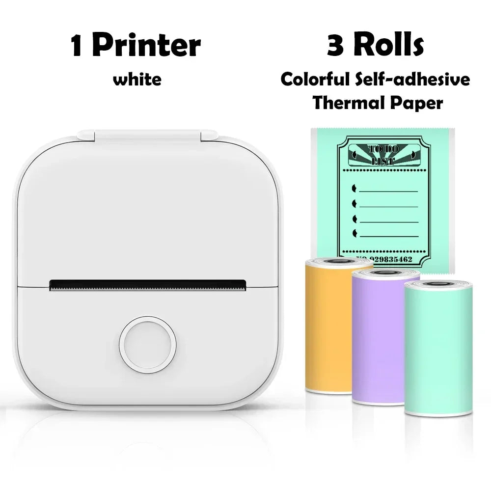 Portable Mini Wireless Thermal Pocket Printer Self-adhesive Stickers - Empire P.E