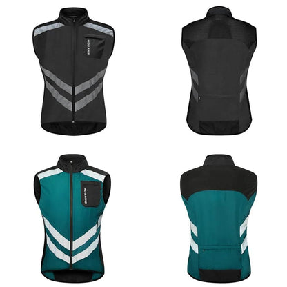 WOSAWE Cycling Vests Reflective Safety Vest Bicycle Sportswear Outdoor Running Breathable Jersey For Men Women Bike Wind Coat - Empire P.E