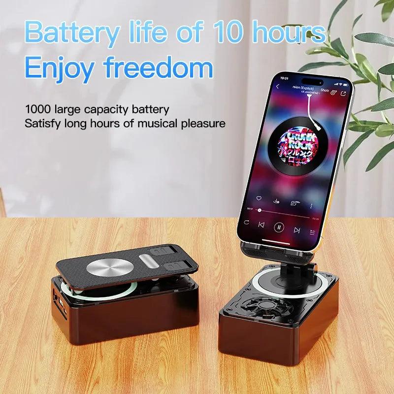 New Cell Phone Holder Stand With Bluetooth Speaker Adjustable Desktop Live Lazy Tablet Bracket Support Portable Wireless Speaker - Empire P.E