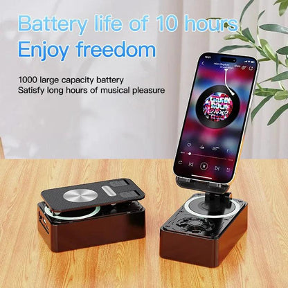 New Cell Phone Holder Stand With Bluetooth Speaker Adjustable Desktop Live Lazy Tablet Bracket Support Portable Wireless Speaker - Empire P.E