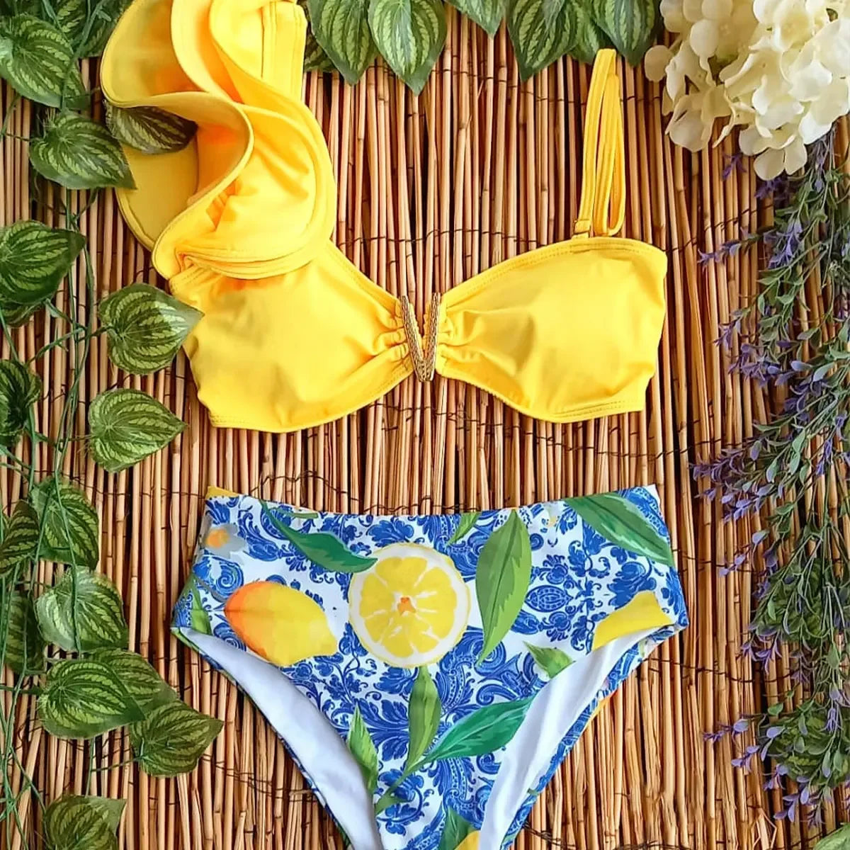 2025 New High Waist Bikini Swimsuit - Empire P.E